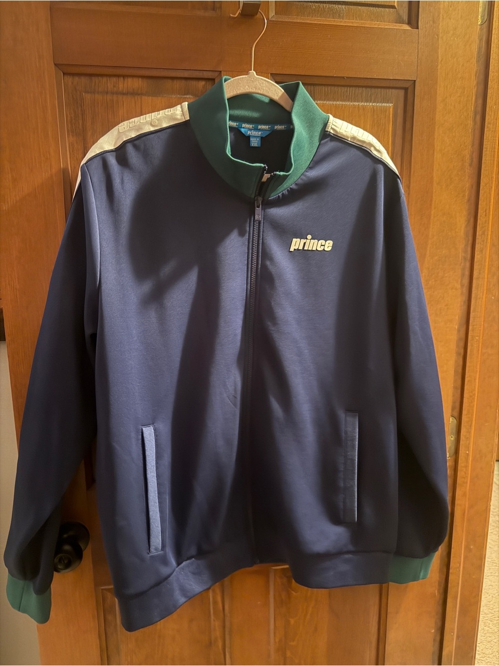 Prince Pickleball Navy Jacket with Teal Trim